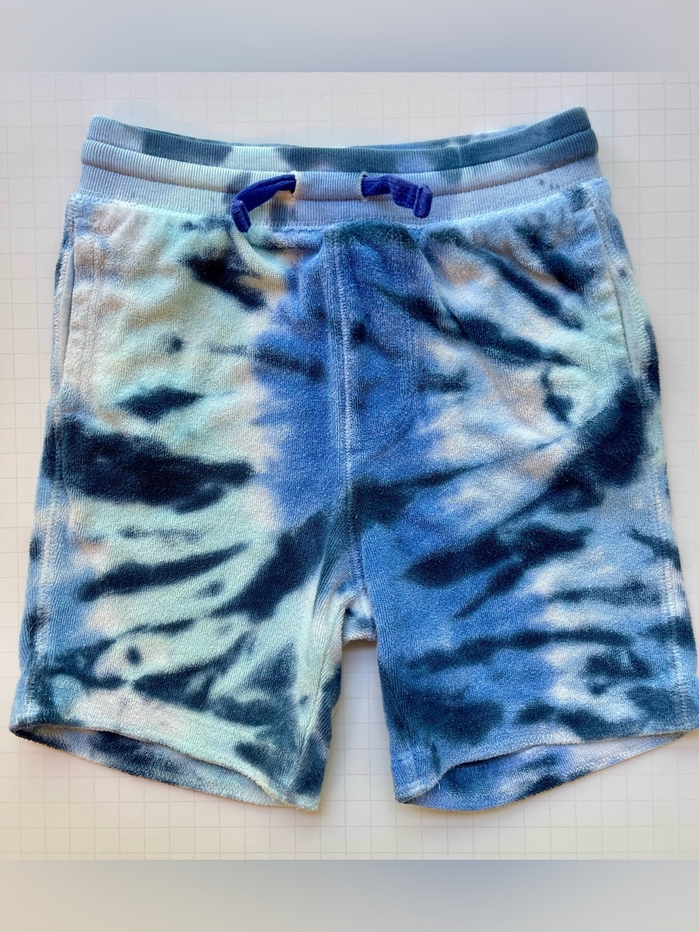 GAP Boys Blue Tie-Dye Terry Shorts
